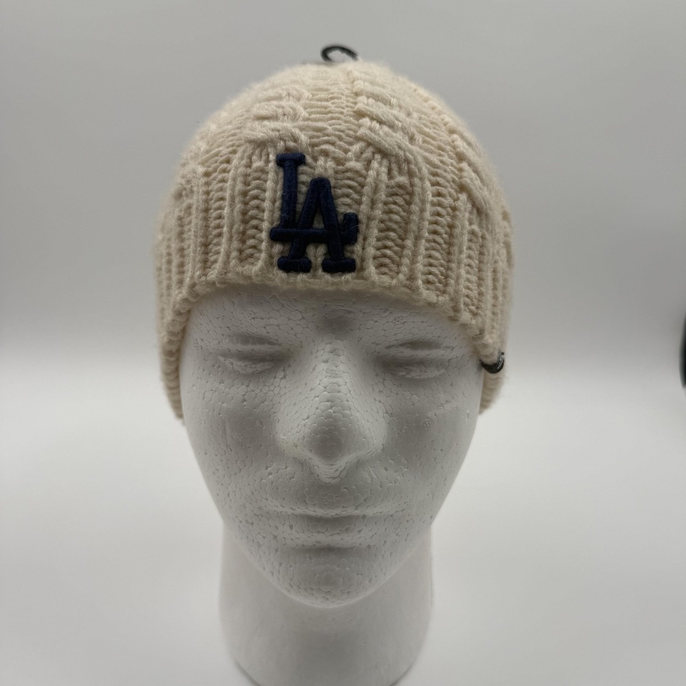Los Angeles‎ Dodgers Hat Beanie Womens One Size White MLB Baseball '47 Brand